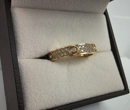 Ring Gold Yellow Diamond CL T6.5