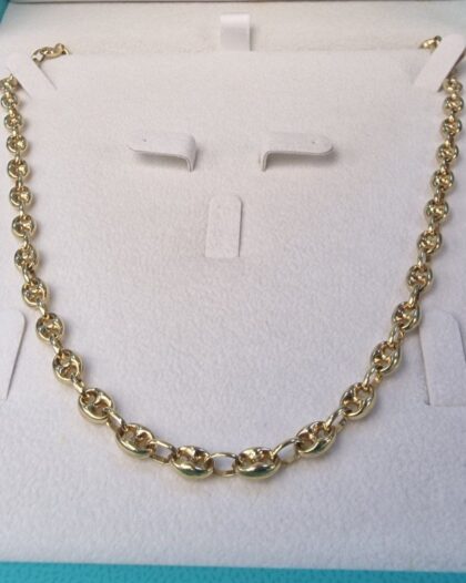 Chain 14KT Gold Gucci Puff 22in 6mm