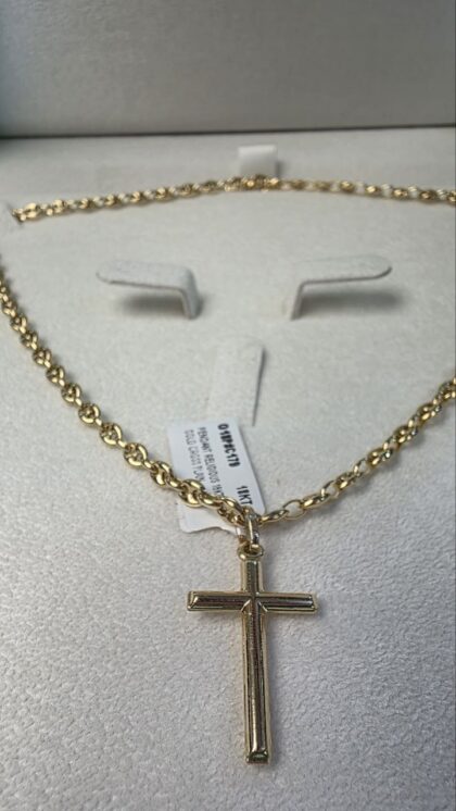 Chain Gucci Puff 18KT 20in 4mm + Pendant Cruz 18KT
