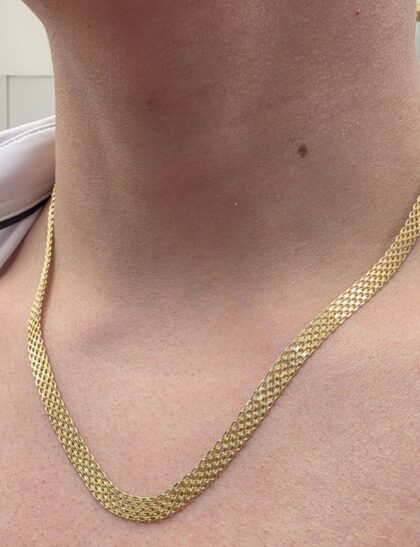 Chain 18KT Tejido Chino 22in 5mm