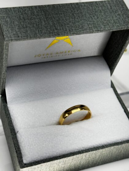 Aro Liso 18KT 4mm Size 6.5