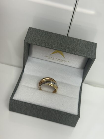 Ring 3 tonos 18kt